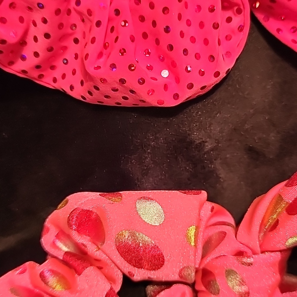 2 Hand Crafted Hair Scrunchies - Picture 2 of 3